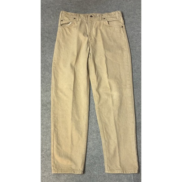 Levi's Other - Vintage Levis 550 Mens Pants 32X30 Tan Relaxed Made USA 90s Twill Orange Tab Y2K